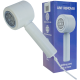 Aparat de inlaturat scamele, alb, din plastic, cu 6 lame metalice si cablu USB pentru incarcare, 19 CM